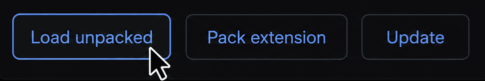 Load unpacked button on the Chrome Extensions page